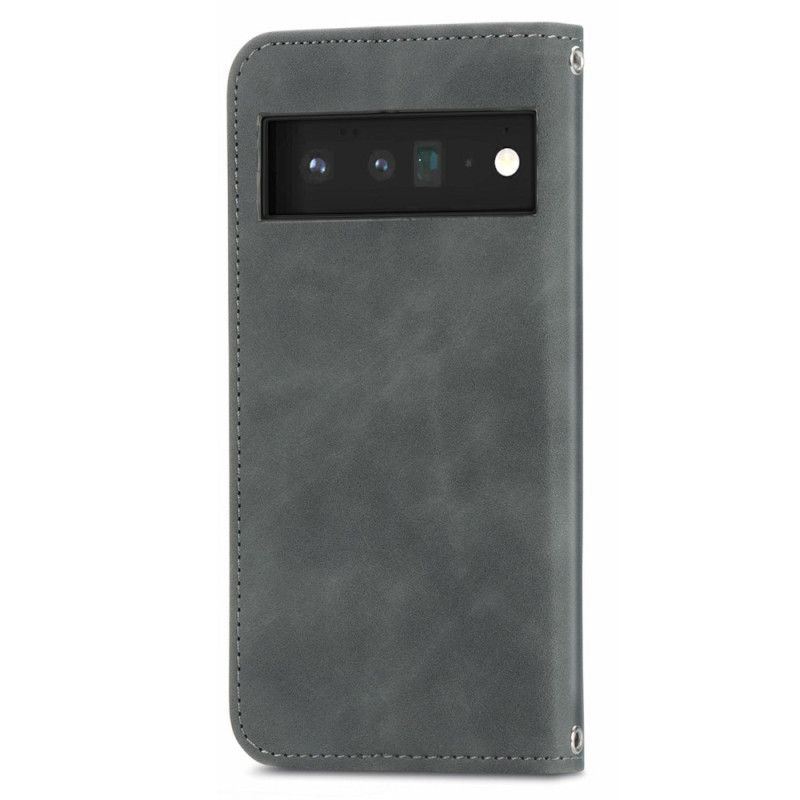 Læder Cover Google Pixel 6 Pro Telefon Etui Skin-touch Vintage Design