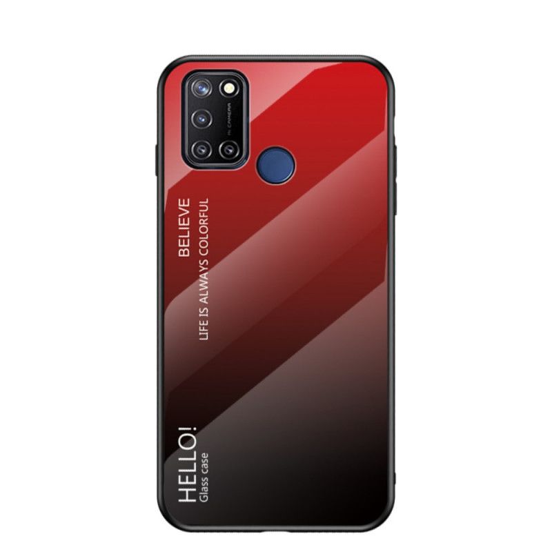 Cover Realme 7i Sort Hej Hærdet Glas