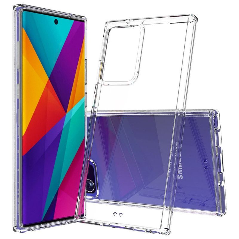 Cover for Samsung Galaxy Note 20 Ultra Sort Akrylfarvede Kanter