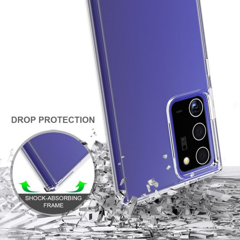 Cover for Samsung Galaxy Note 20 Ultra Sort Akrylfarvede Kanter