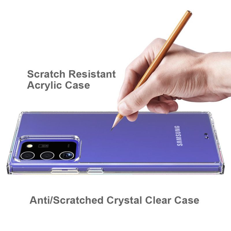 Cover for Samsung Galaxy Note 20 Ultra Sort Akrylfarvede Kanter