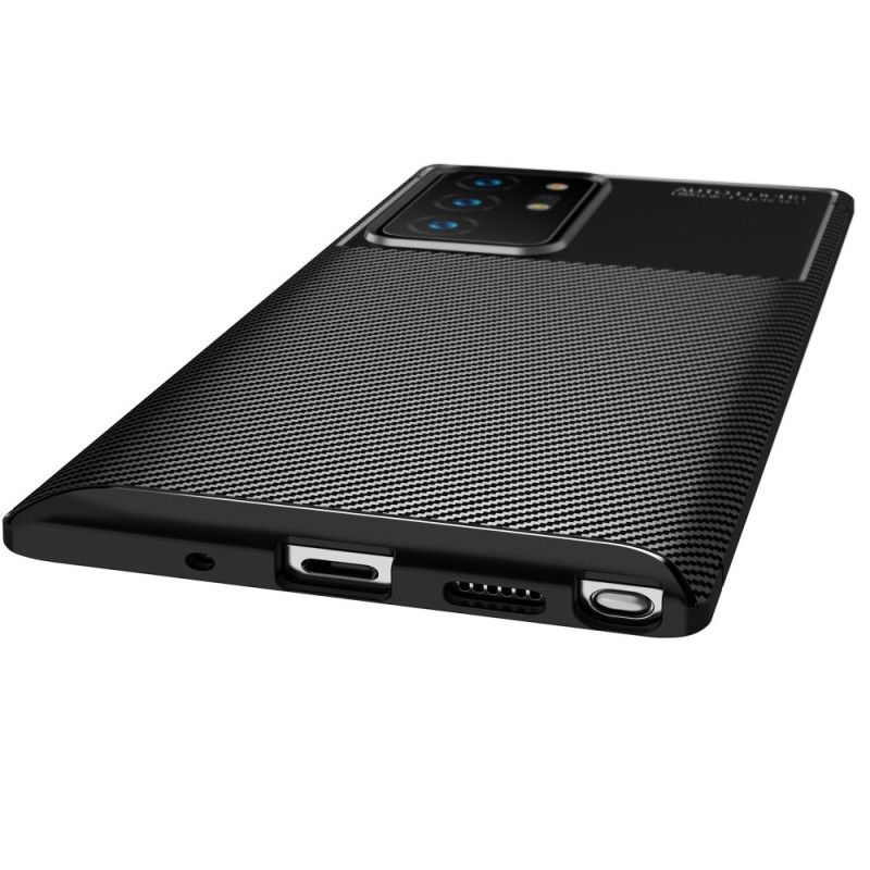 Cover for Samsung Galaxy Note 20 Ultra Sort Fleksibel Kulfiber