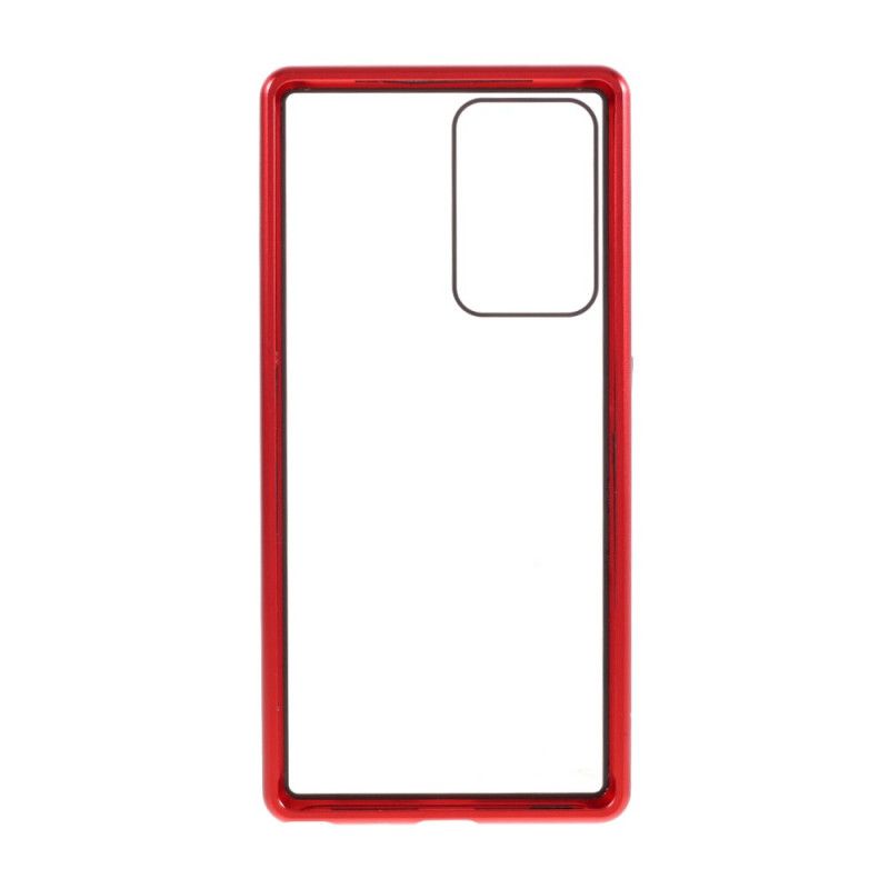 Cover for Samsung Galaxy Note 20 Ultra Sort Hærdet Glas Bagside Og Kanter