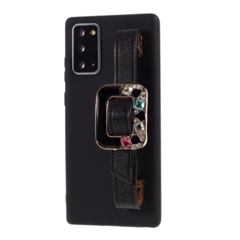 Cover Samsung Galaxy Note 20 Ultra Silikone Med Diamantrem Beskyttelse