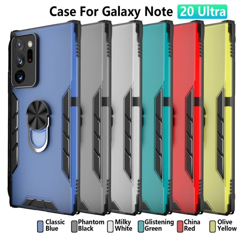 Cover Samsung Galaxy Note 20 Ultra Sort Blød Ringholder