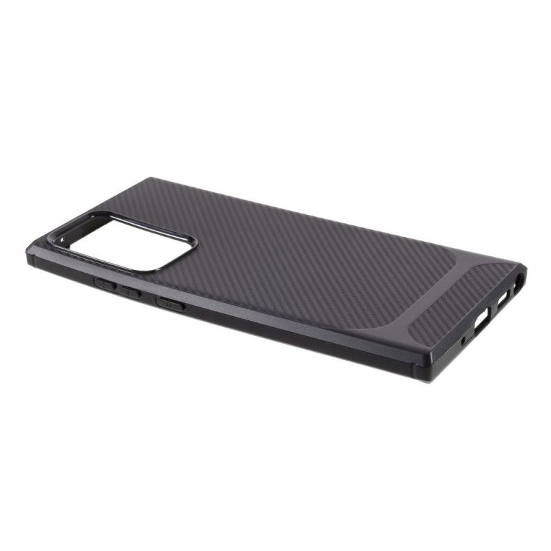 Cover Samsung Galaxy Note 20 Ultra Sort Enkelt Fleksibel Kulfiber