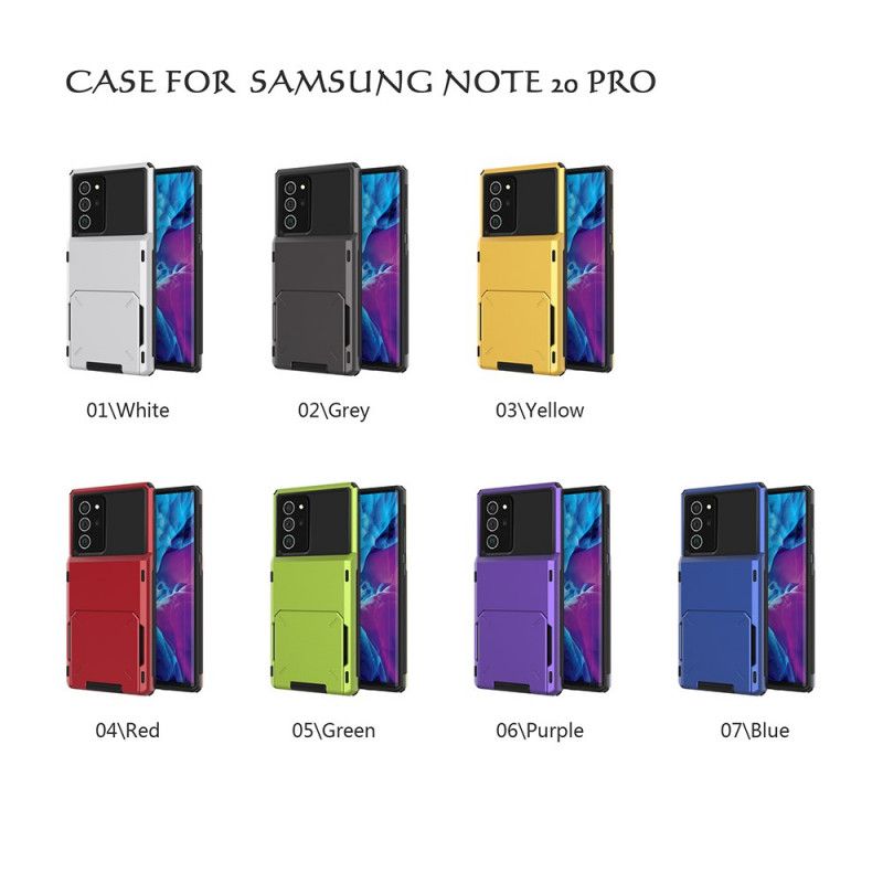 Cover Samsung Galaxy Note 20 Ultra Sort Fældekortholder Og Support