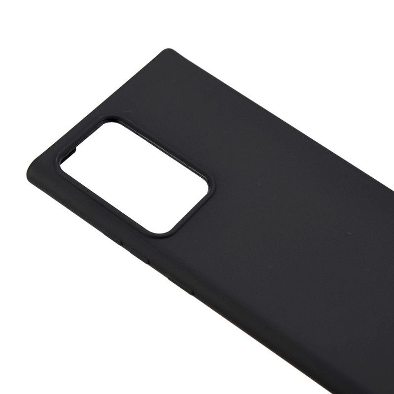 Cover Samsung Galaxy Note 20 Ultra Sort Silikone Og Ledning