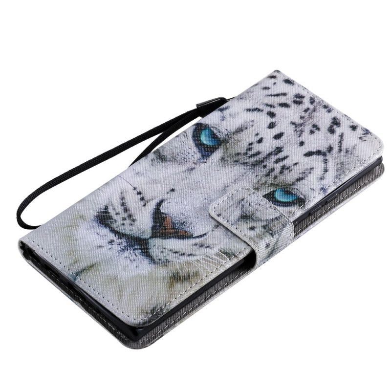 Flip Cover Læder for Samsung Galaxy Note 20 Ultra Hvid Tiger