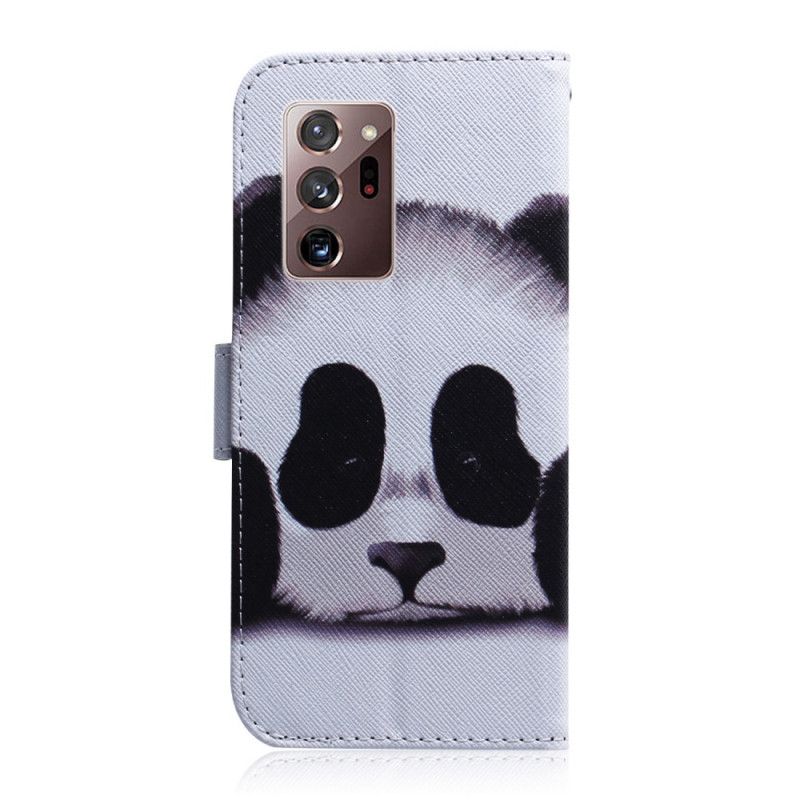 Flip Cover Læder for Samsung Galaxy Note 20 Ultra Panda Ansigt