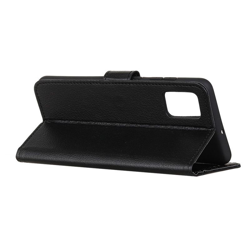 Flip Cover Læder for Samsung Galaxy Note 20 Ultra Sort Tekstureret Litchi