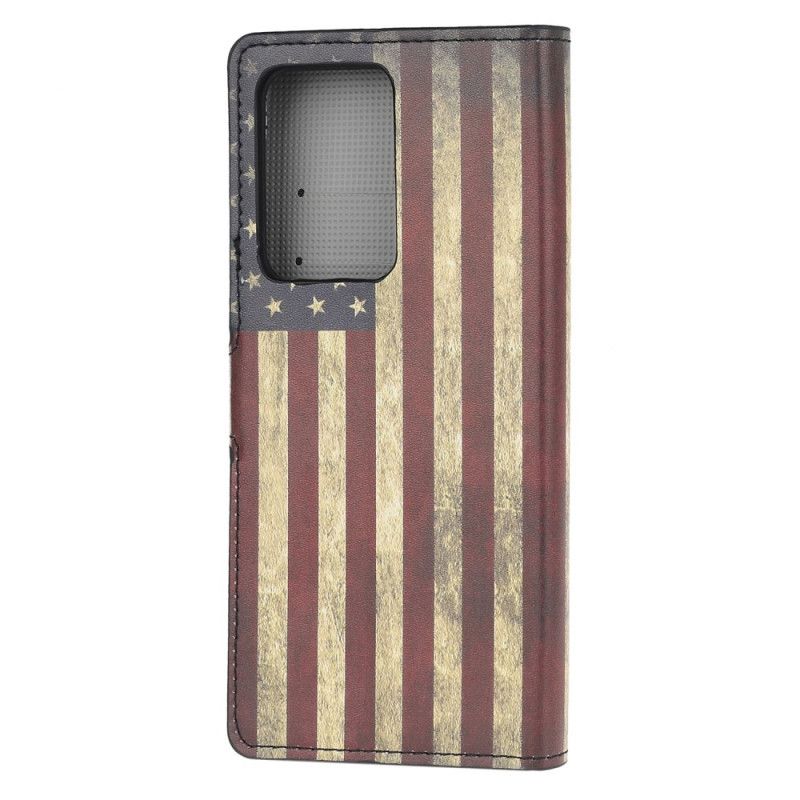 Flip Cover Læder Samsung Galaxy Note 20 Ultra Usa Flag