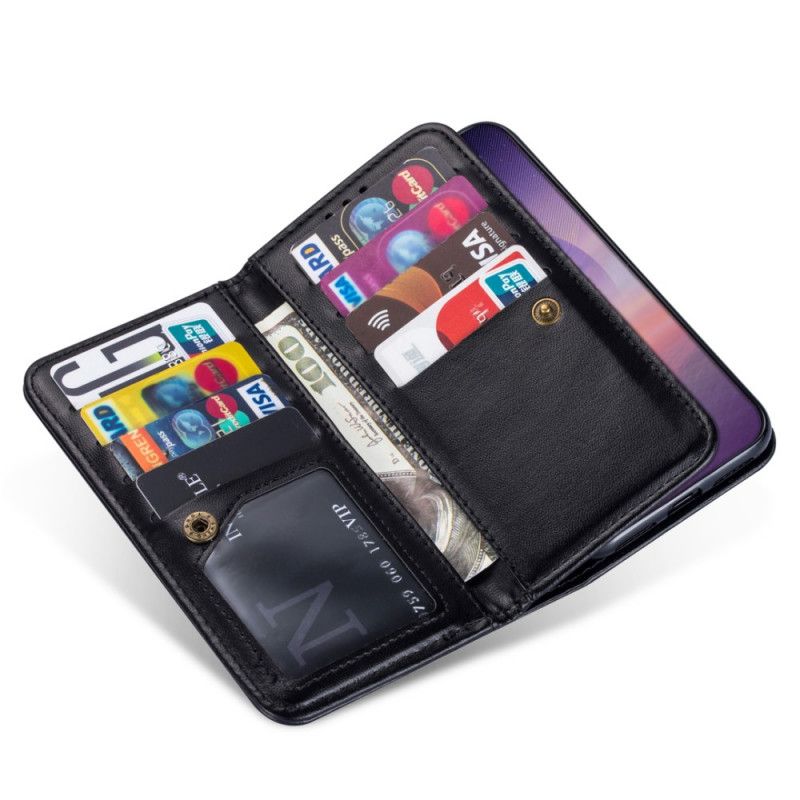 Flip Cover Samsung Galaxy Note 20 Ultra Sort Mobilcover Imiteret Læder 9 Kortholder