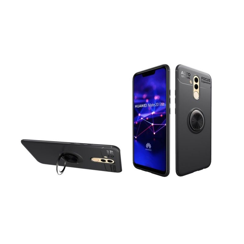 Cover Huawei Mate 20 Lite Sort Roterende Ring