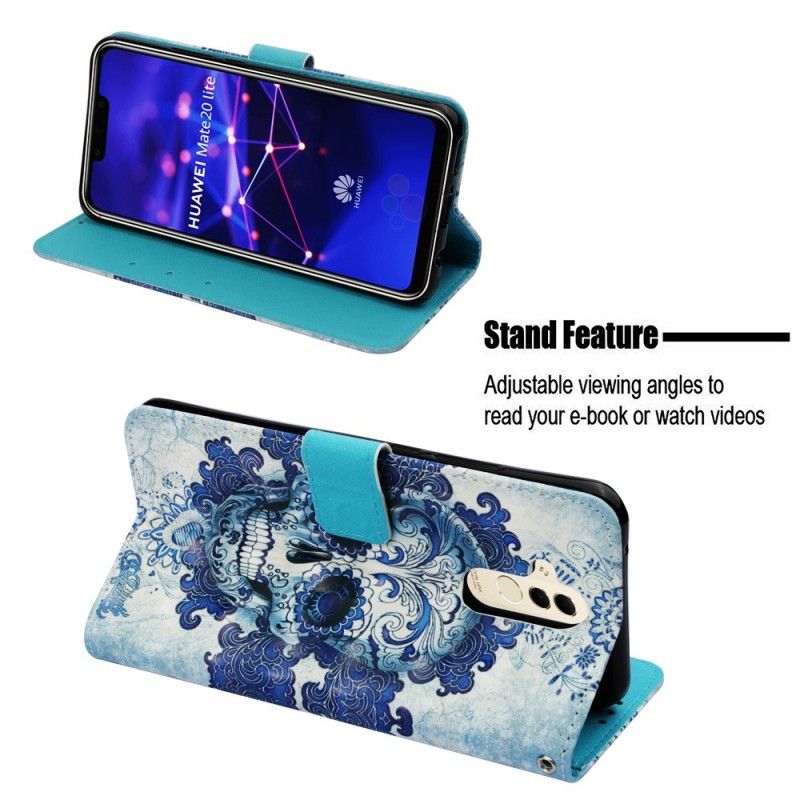 Flip Cover Huawei Mate 20 Lite Blå Kranium 3