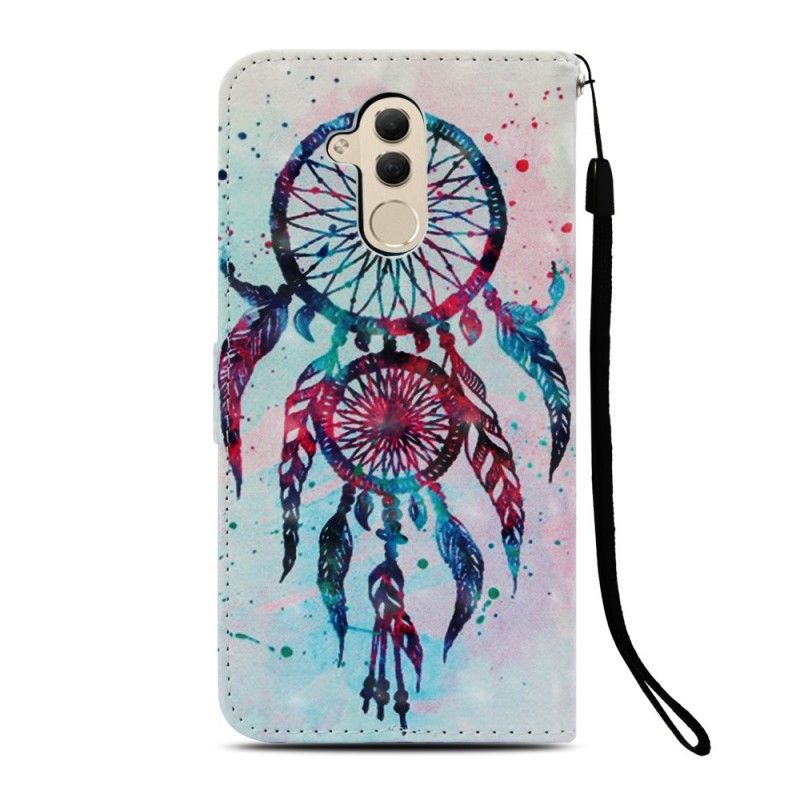 Flip Cover Huawei Mate 20 Lite Mobilcover 3D Farverig Drømmefanger