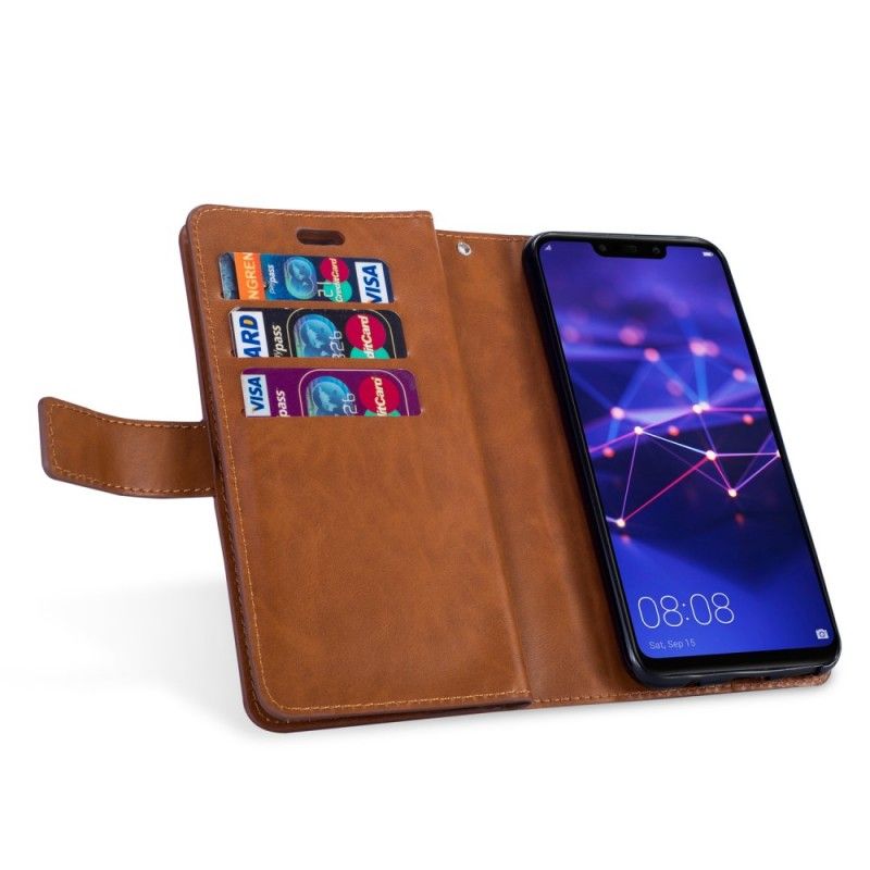 Flip Cover Huawei Mate 20 Lite Sort Pengepung Med Rem