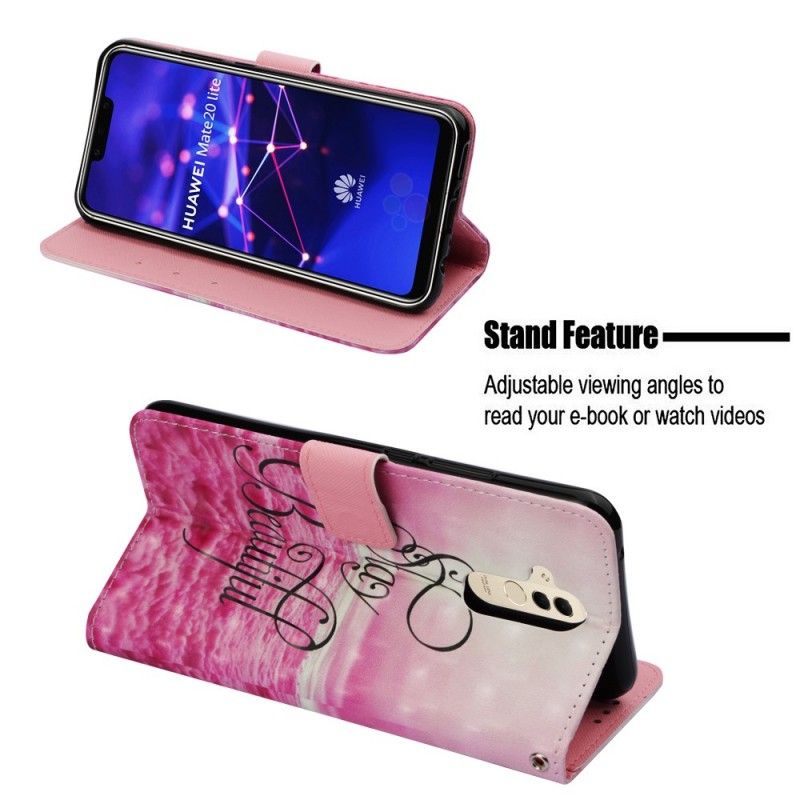 Flip Cover Læder Huawei Mate 20 Lite Bliv Smuk 3D Original