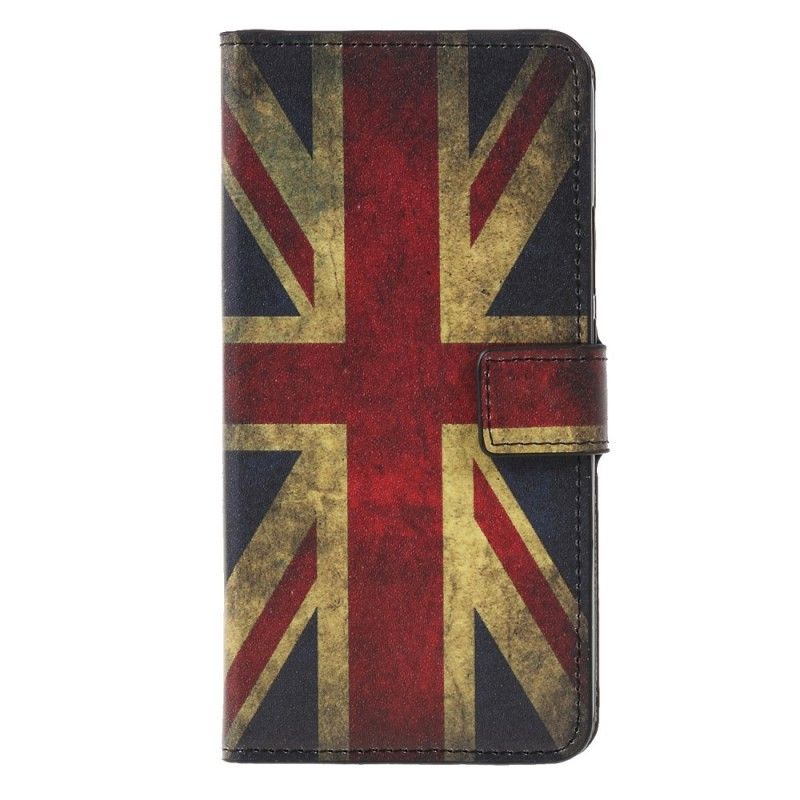 Flip Cover Læder Huawei Mate 20 Lite Englands Flag