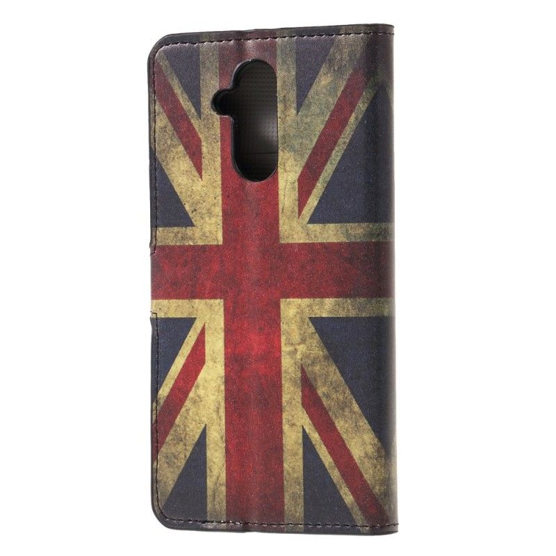 Flip Cover Læder Huawei Mate 20 Lite Englands Flag