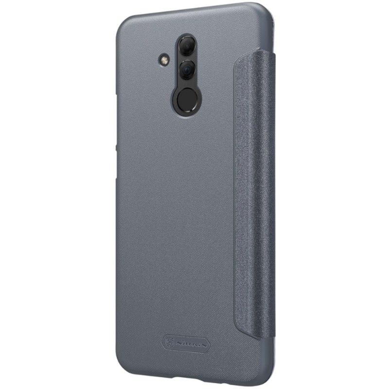 Læder Cover Huawei Mate 20 Lite Sort Nillkin