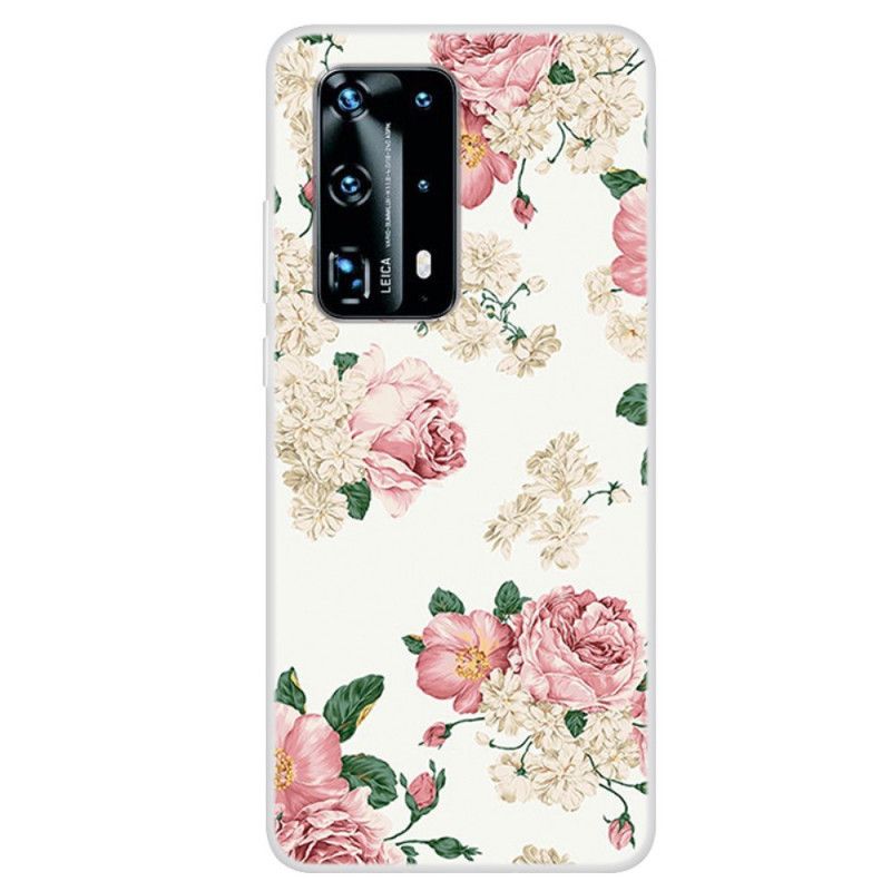 Cover for Huawei P40 Frihedsblomster