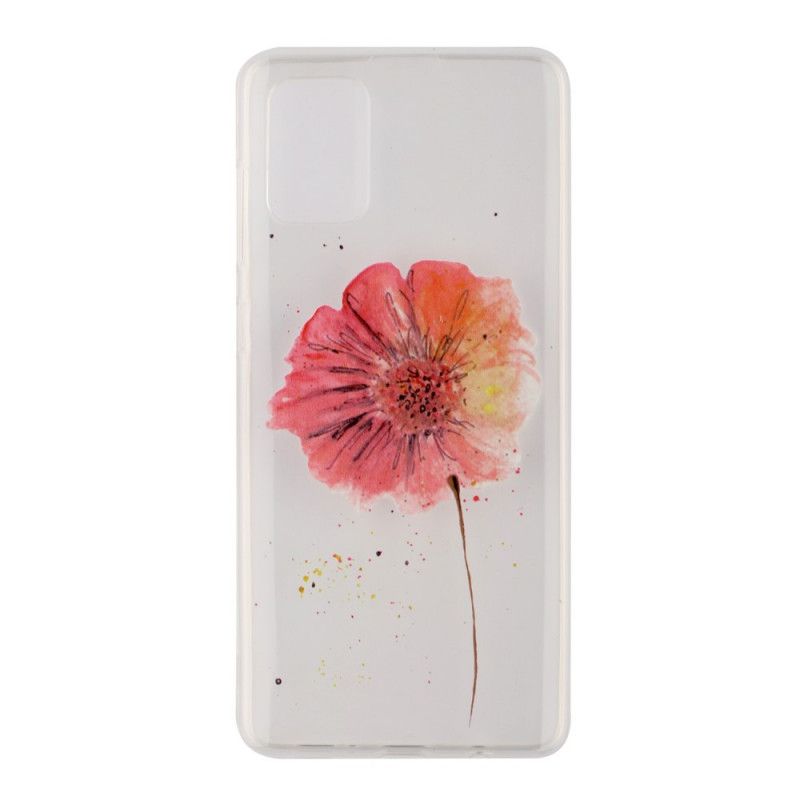 Cover for Huawei P40 Gennemsigtig Aquarell Valmue