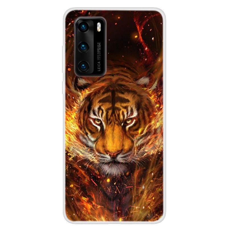 Cover Huawei P40 Ildtiger