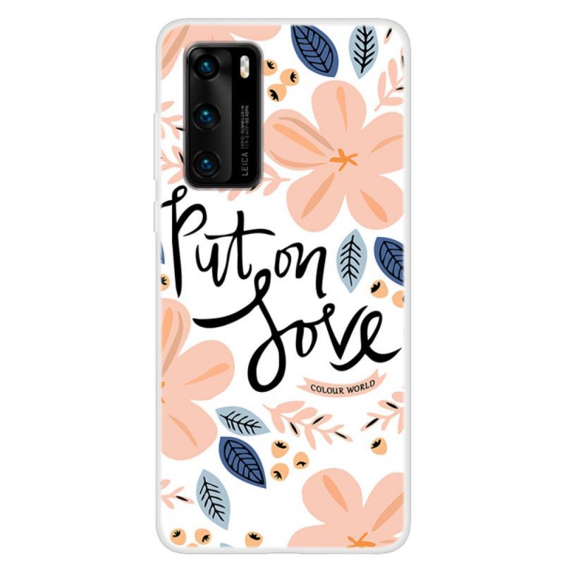 Cover Huawei P40 Læg Kærlighed På