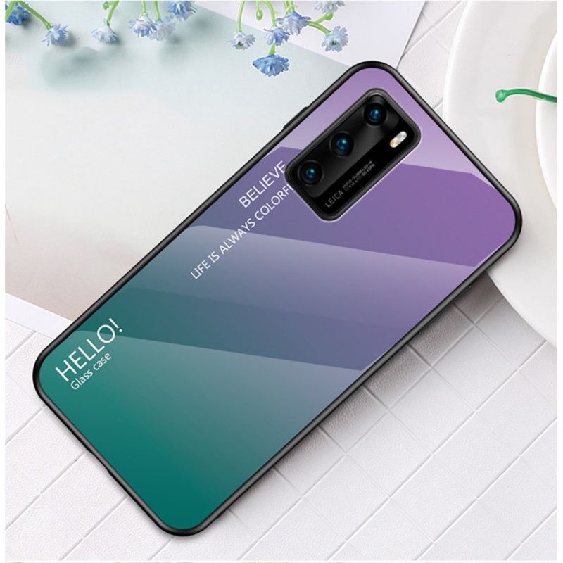 Cover Huawei P40 Magenta Hej Hærdet Glas