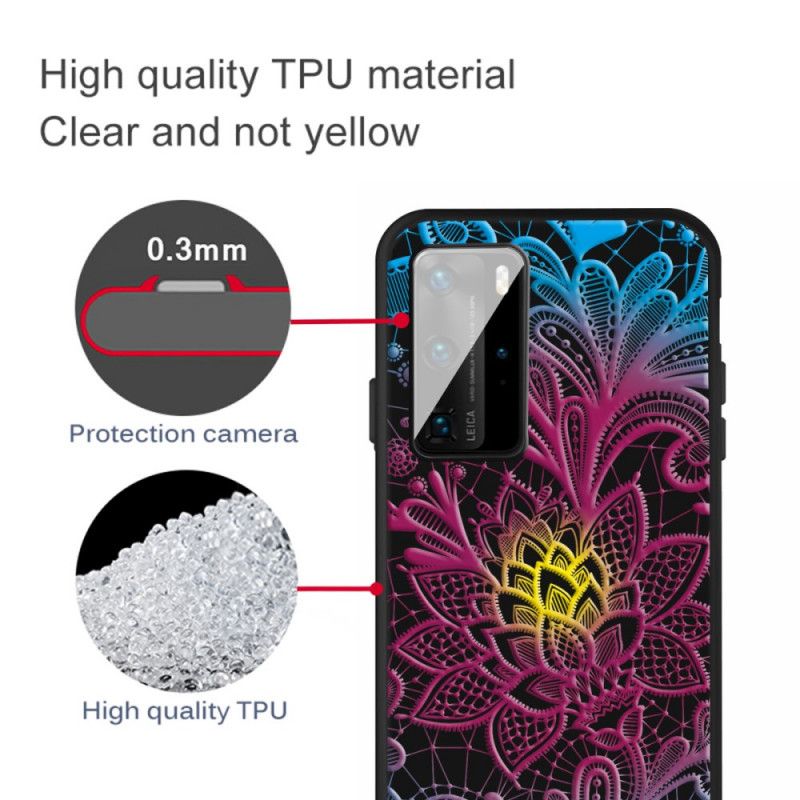 Cover Huawei P40 Mesterlig Blomst Original