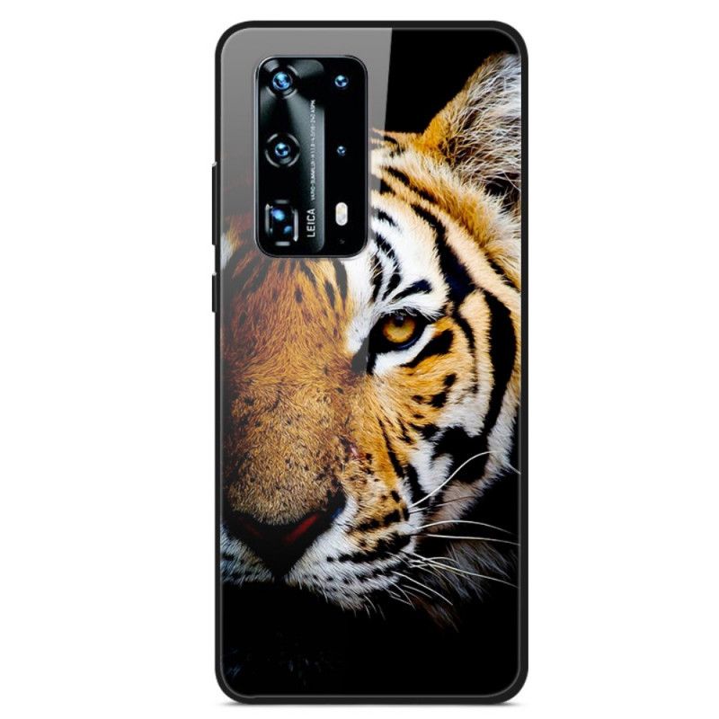 Cover Huawei P40 Realistisk Tigerhærdet Glas