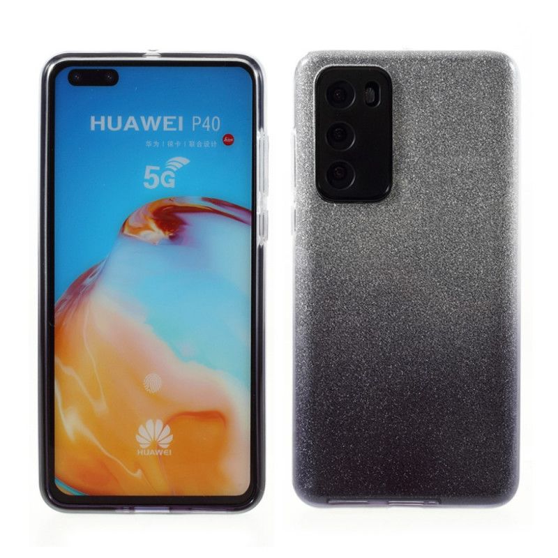 Cover Huawei P40 Sort Gradientglitter Original