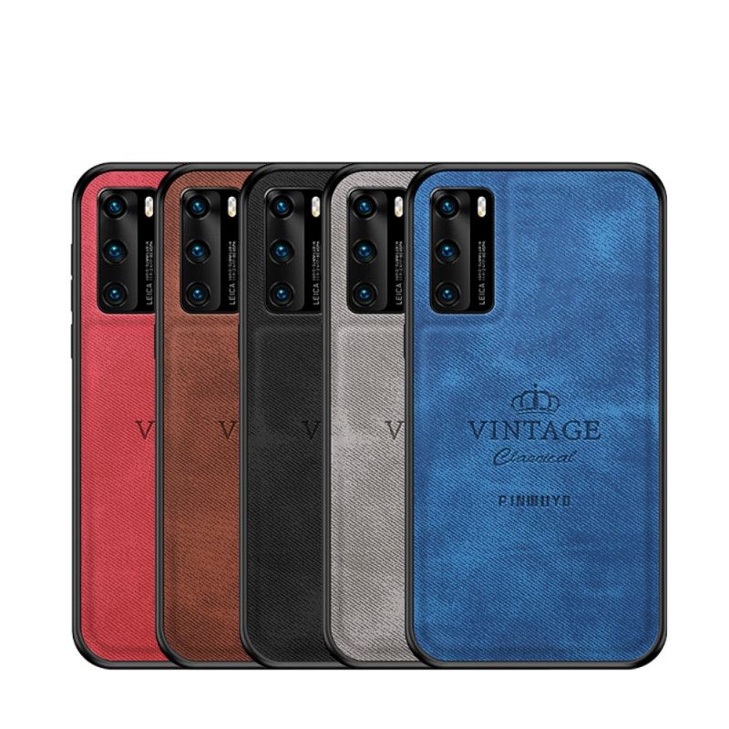 Cover Huawei P40 Sort Mobilcover Hæderlig Vintage Pinwuyo