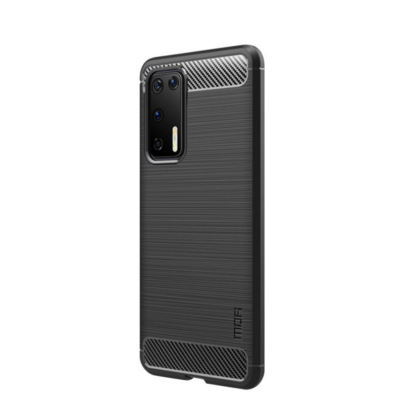 Cover Huawei P40 Sort Mofi Børstet Kulfiber