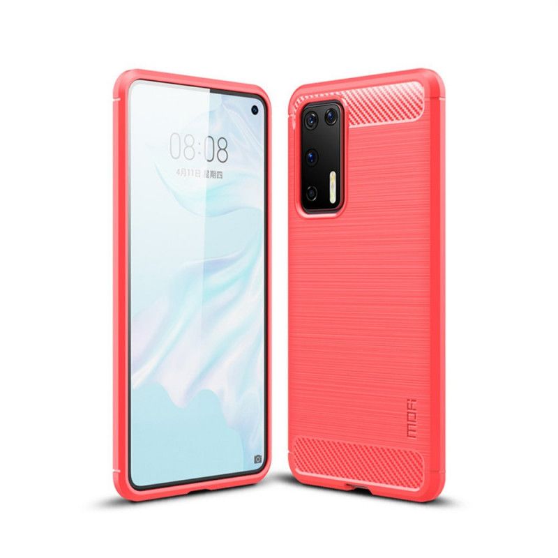 Cover Huawei P40 Sort Mofi Børstet Kulfiber