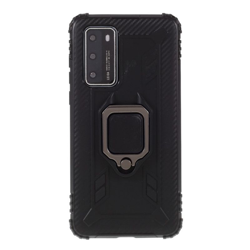 Cover Huawei P40 Sort Ring Og Kulfiber