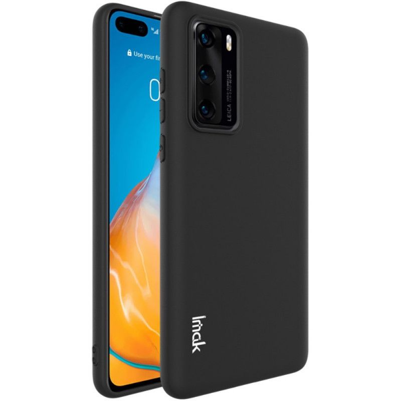 Cover Huawei P40 Sort Uc-1-Serie Silikone Måtter Imak