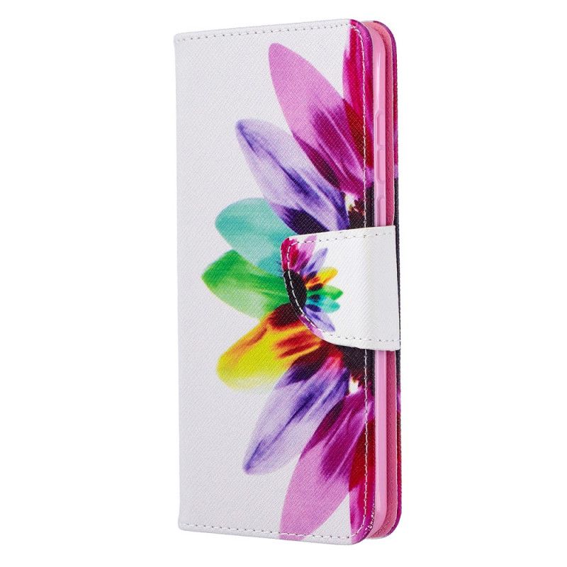 Flip Cover Huawei P40 Mobilcover Akvarelblomst