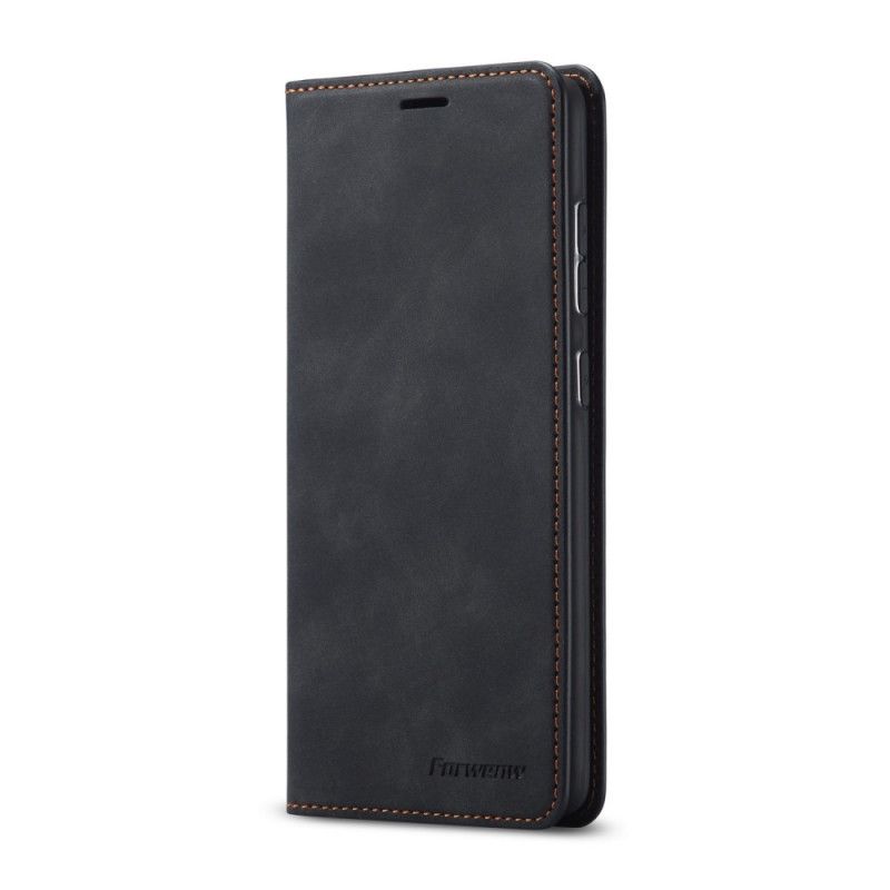 Læder Cover for Huawei P40 Sort Forwenw Lædereffekt