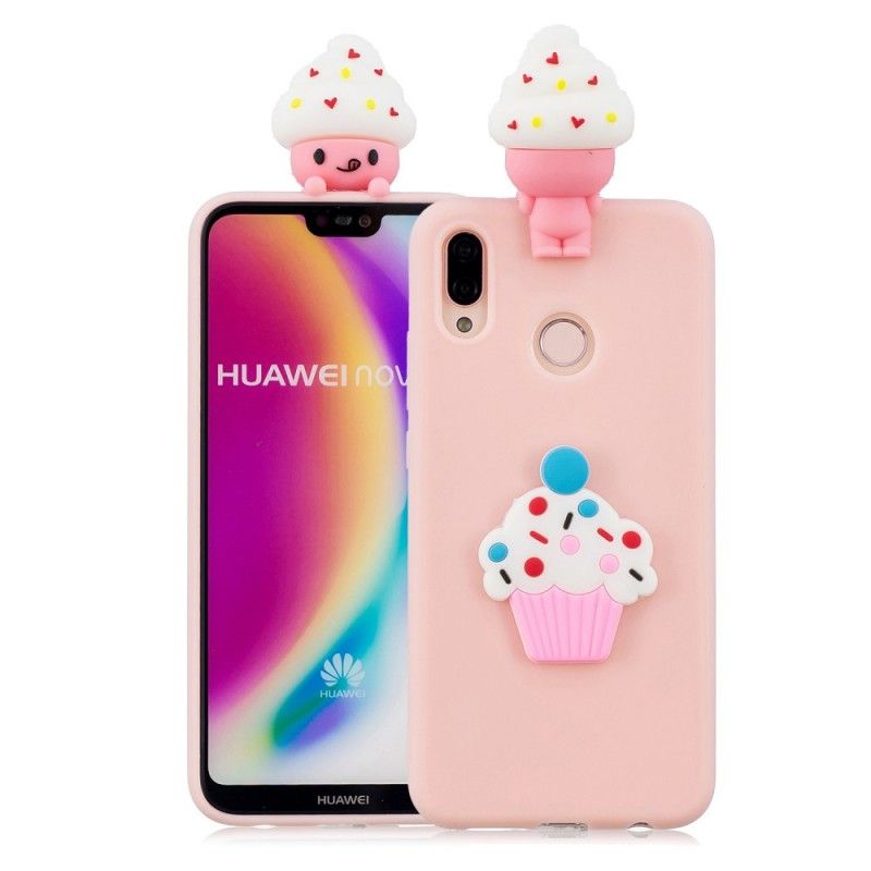 Cover for Huawei P20 Lite 3D Kop Kage