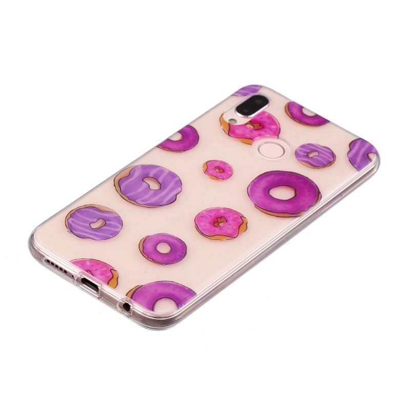 Cover for Huawei P20 Lite Gennemsigtig Donuts Fan