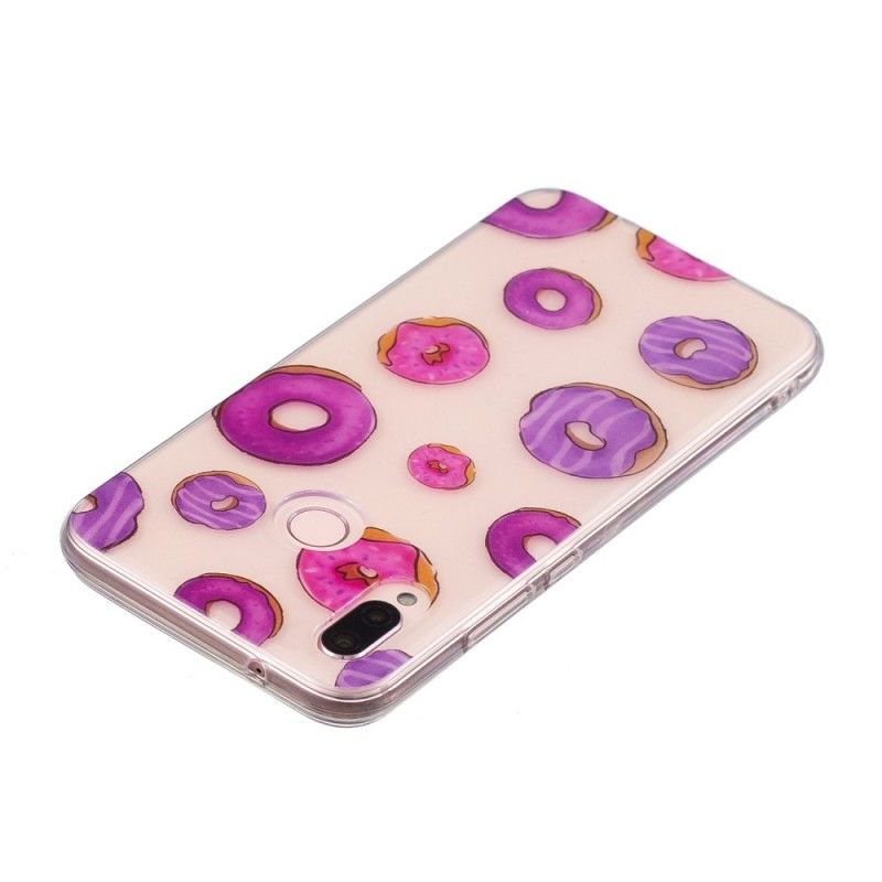 Cover for Huawei P20 Lite Gennemsigtig Donuts Fan