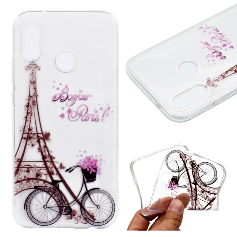 Cover for Huawei P20 Lite Gennemsigtig Hej Paris