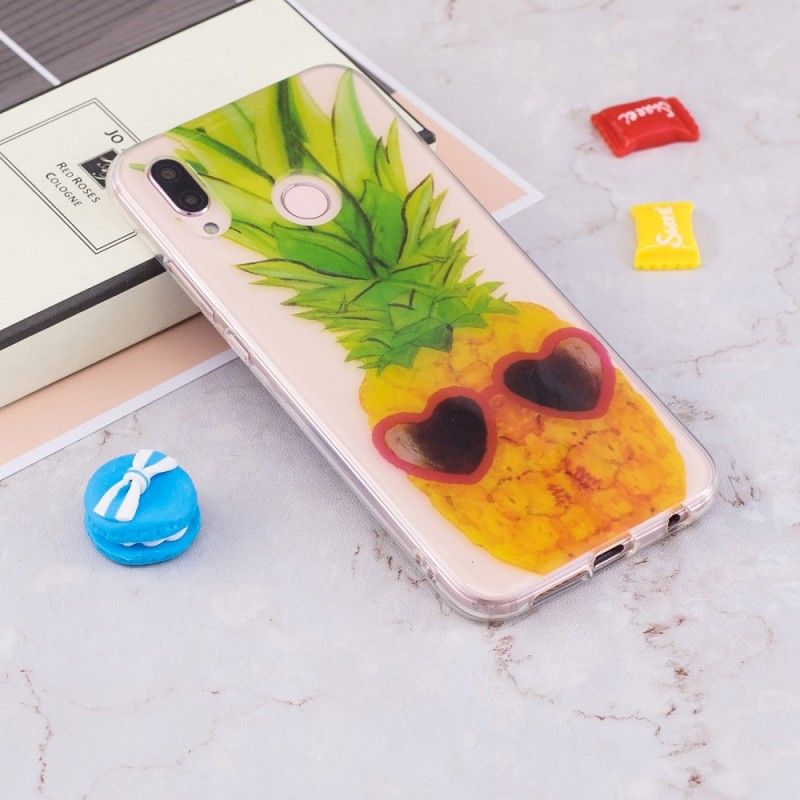 Cover for Huawei P20 Lite Gennemsigtig Inkognito Ananas