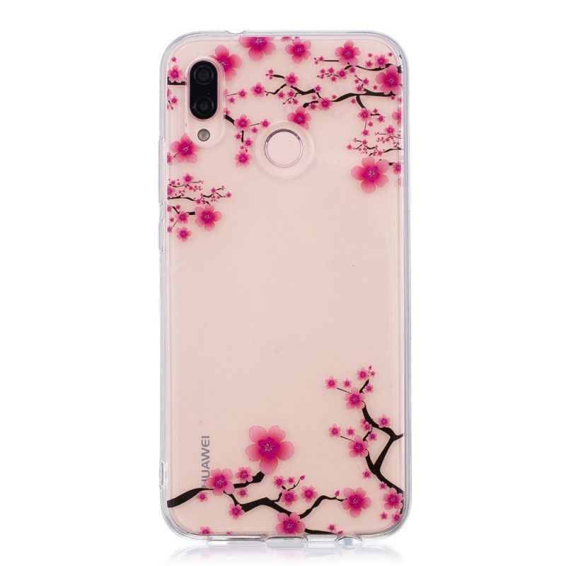 Cover for Huawei P20 Lite Gennemsigtigt Blomstrende Træ