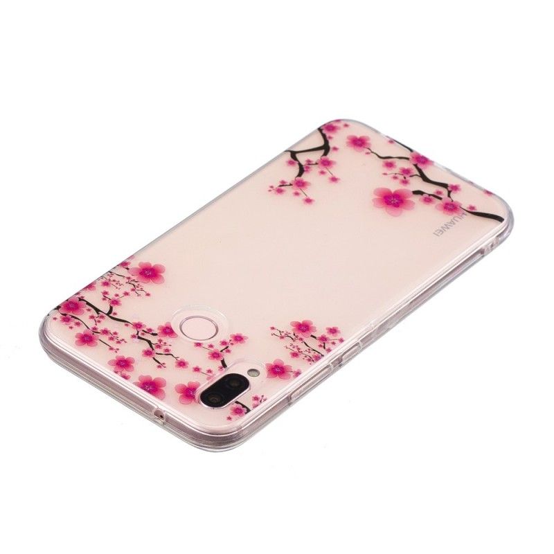 Cover for Huawei P20 Lite Gennemsigtigt Blomstrende Træ