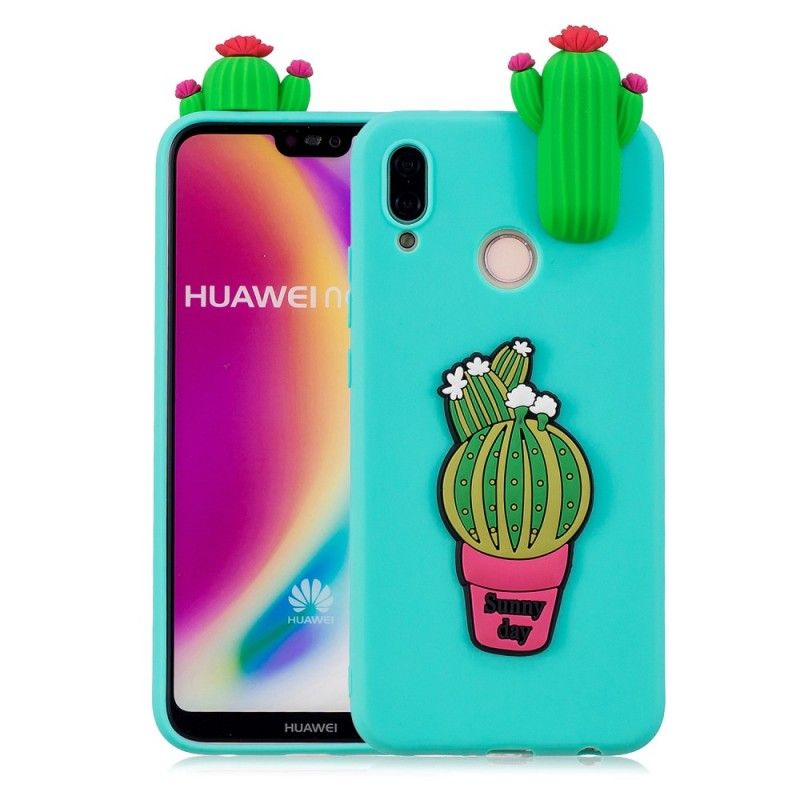 Cover Huawei P20 Lite 3D Kaktus Galskab Beskyttelse