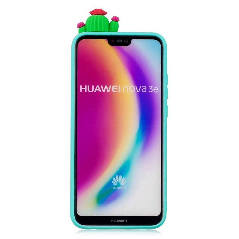 Cover Huawei P20 Lite 3D Kaktus Galskab Beskyttelse