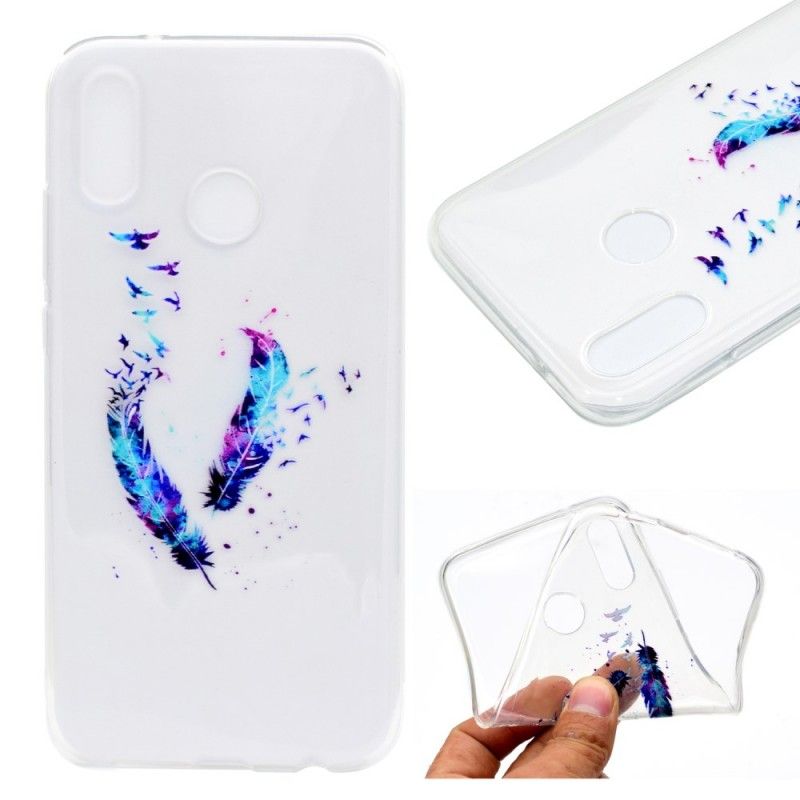 Cover Huawei P20 Lite Gennemsigtige Fjer Beskyttelse